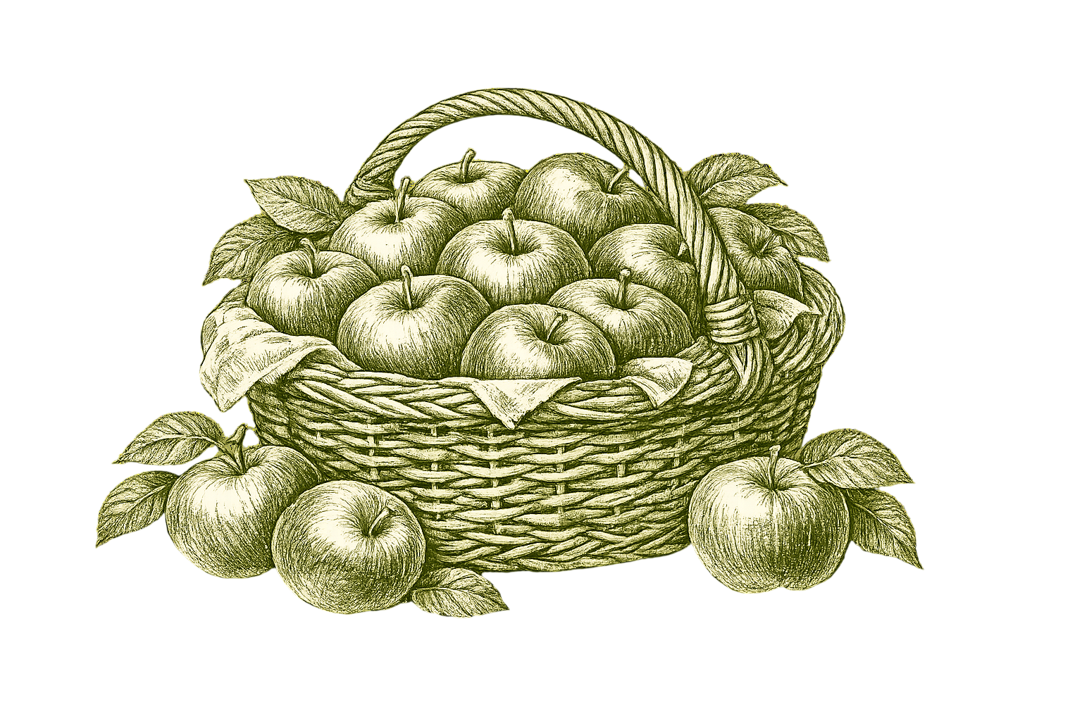 Coș cu mere Fructul Bucovinei